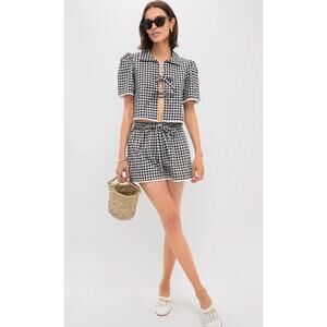 Louise Black Gingham Hanna Set size XS